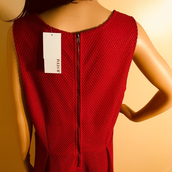 HP❤️ Just Fab Red Mesh sleeveless Dress w/slip size XXL - Picture 3 of 7